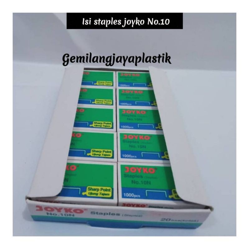 1 box 20 pcs Isi Staples Joyko/Isi Staples No10 Joyko