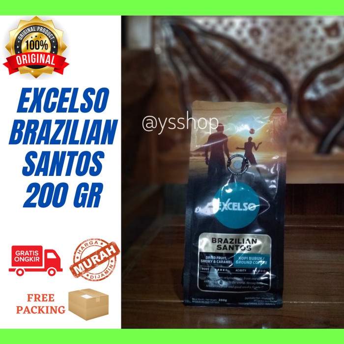 

(BISA COD) Excelso Brazilian Santos Bubuk 200 gram