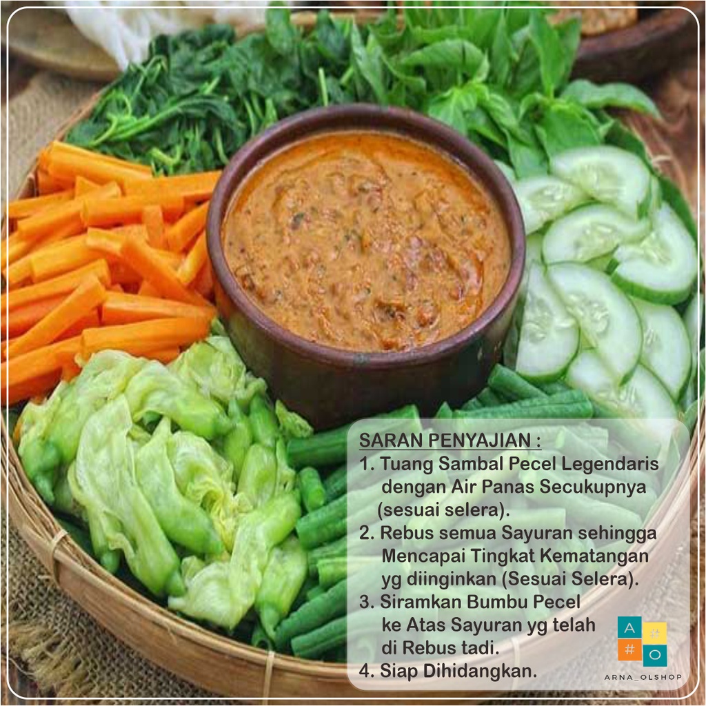 Sambal Pecel Bumbu Pecel Legendaris Sambal Asli 250 Gram 500 Gram Khas Makanan Jombang Bumbu Dapur Instan