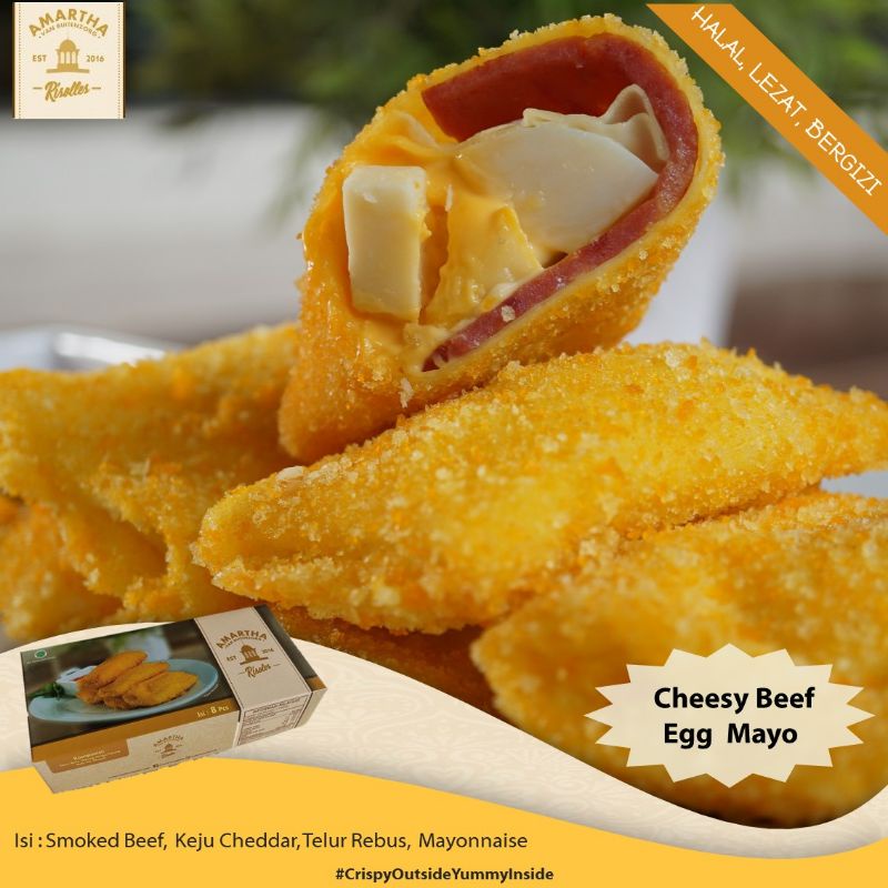 

Amartha Risoles Cheesy Beef Egg Mayo 8 pcs