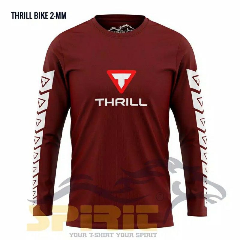 Kaos Sepeda gunung Thrill tangan panjang