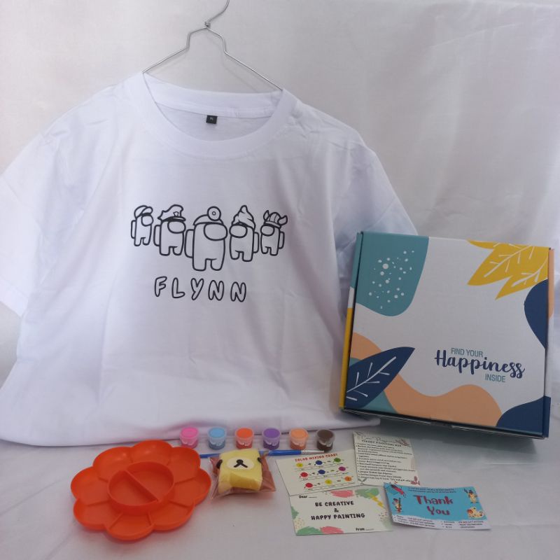 KAOS LUKIS CUSTOM SATUAN FREE DESIGN DAN NAMA