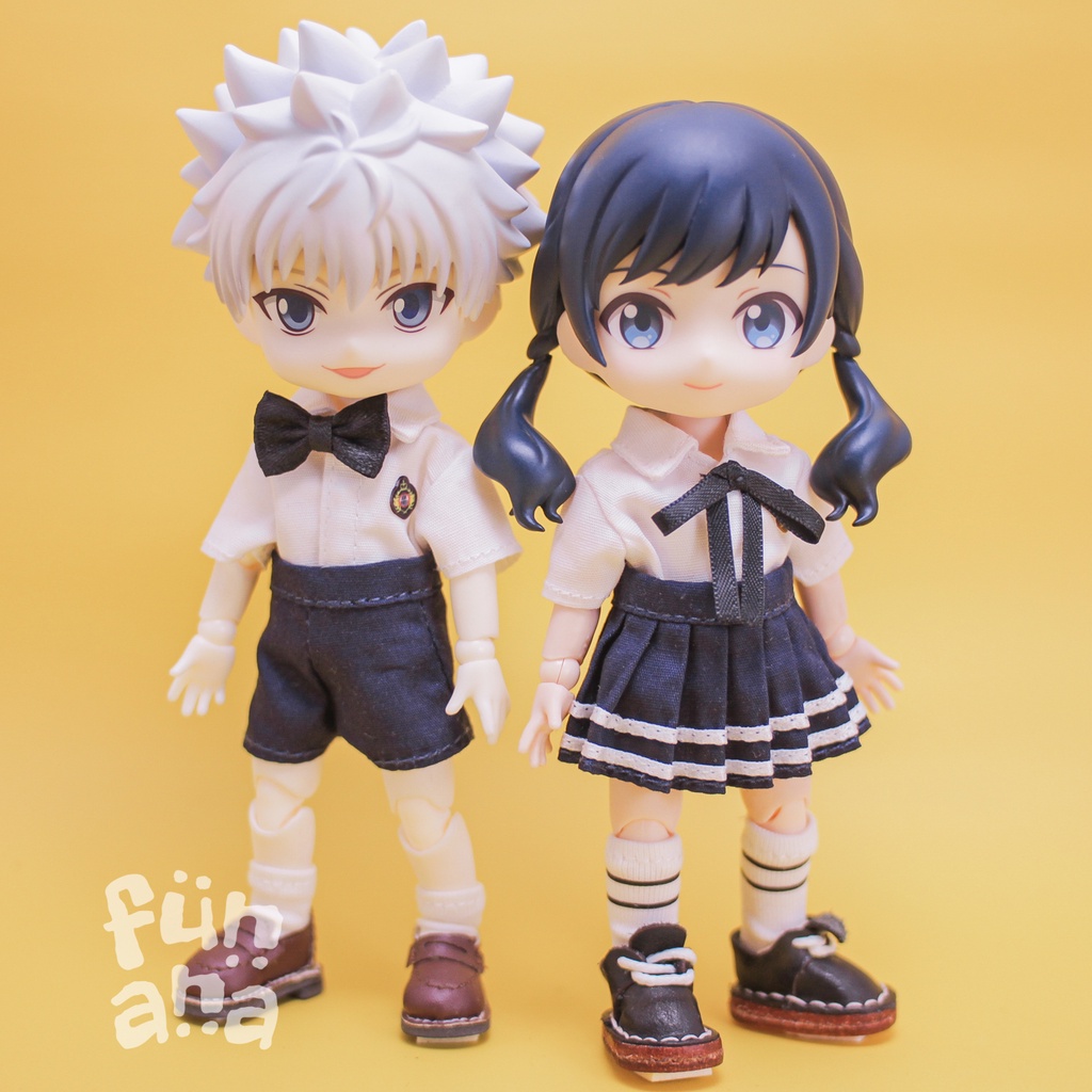 Baju Set Uniform Boy Girl OB11 YMY Nendoroid Doll 1/12