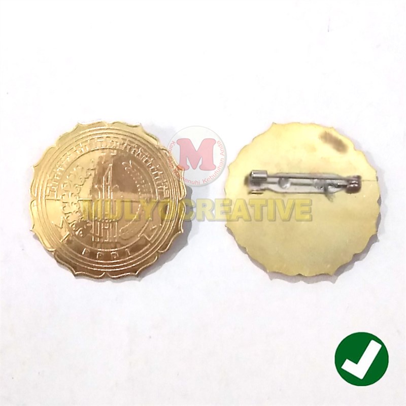 Pin Logo Persatuan Perangkat Desa Indonesia Bahan Logam Kuningan