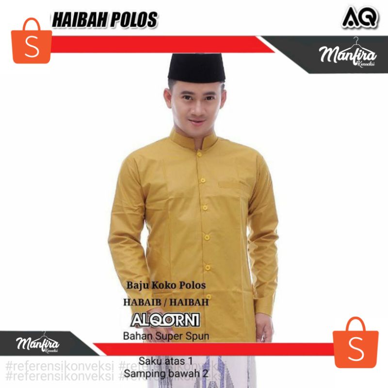Baju Koko AlQorni Haibah Polos