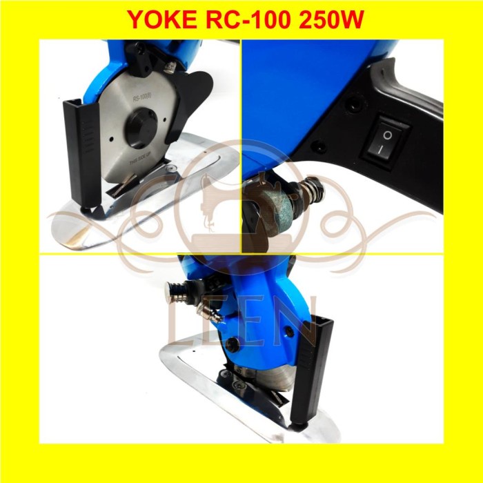 YOKE RC-100 RS-100 250W Mesin Potong Octa Bahan Kain Portable LEEN