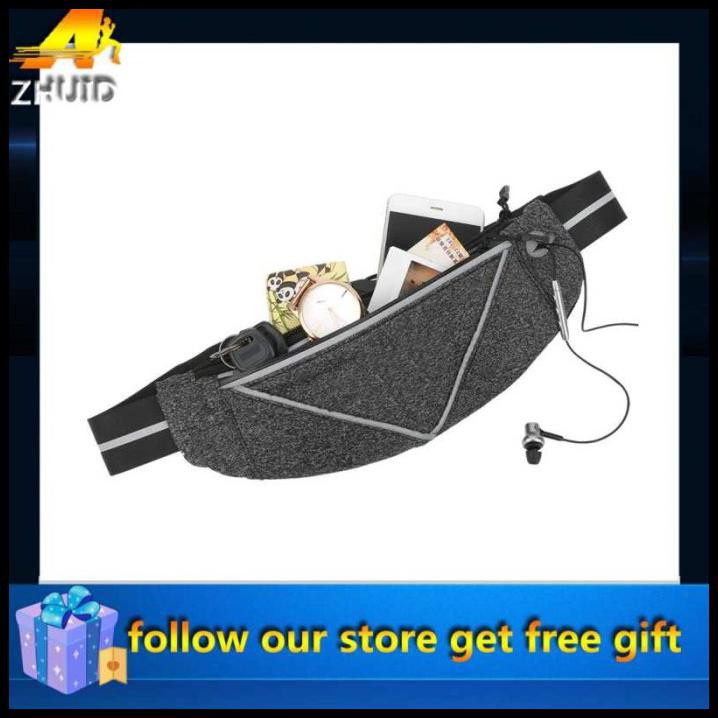 Zhuida Tas Pinggang Pria/Wanita Anti Air/Maling Ringan Tipis Untuk