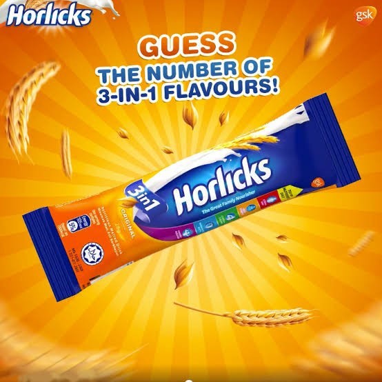 

1 sachet Horlicks Cereal 3 In 1 3in1 28gr original malt sereal susu