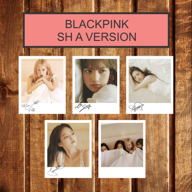 SIGNED KPOP POLAROID BLACKPINK SUMMER HAWAI
