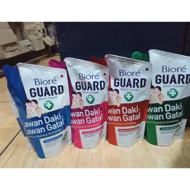 Biore guard bodywash lawan daki lawan gatal (sabun cair refil) 250ml