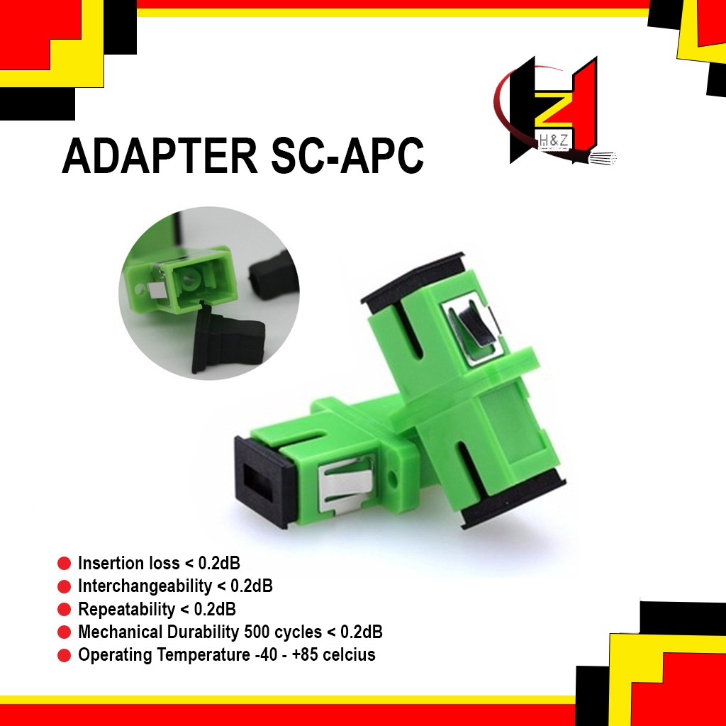 Adapter SC APC Barel penyambung konektor SC/APC fiber optik