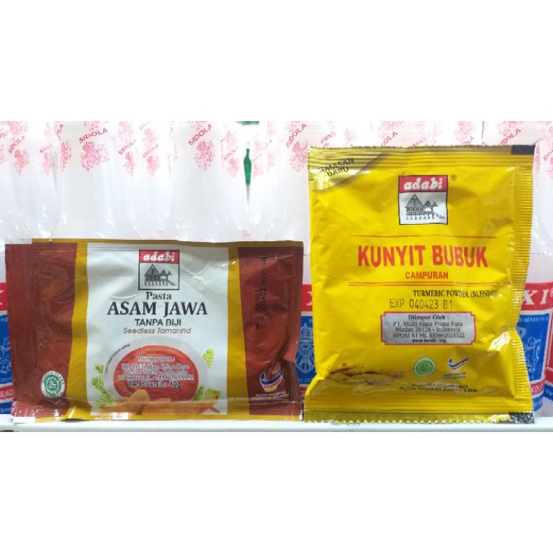 

KZ - adabi pasta asam jawa 40g & kunyit bubuk campuran 30g