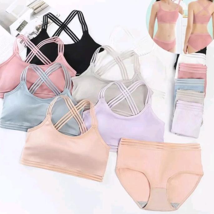 Bra Set CD Pakaian Celana Dalam wanita BH Cewek Underwear Sexy Set 002
