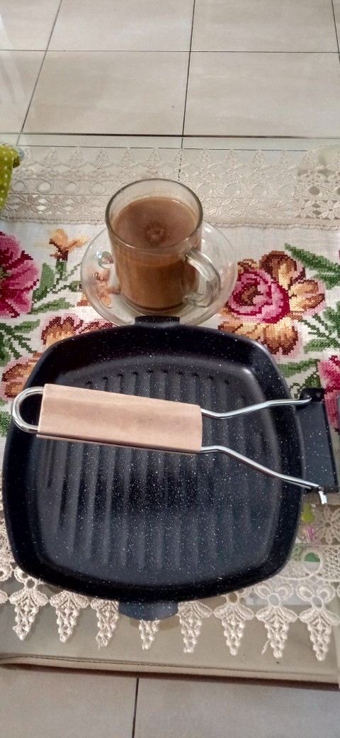 Square Grill Pan 20cm Gsf 2402 / Teflon Wajan Frypan Anti Lengket Lipat Gsf G 2402 / Gsf G-2402