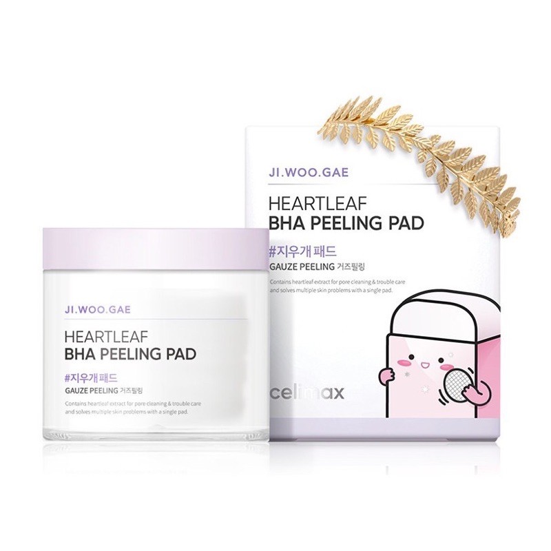 Celimax Ji.Woo.Gae Heartleaf BHA Peeling Pad 60 pads