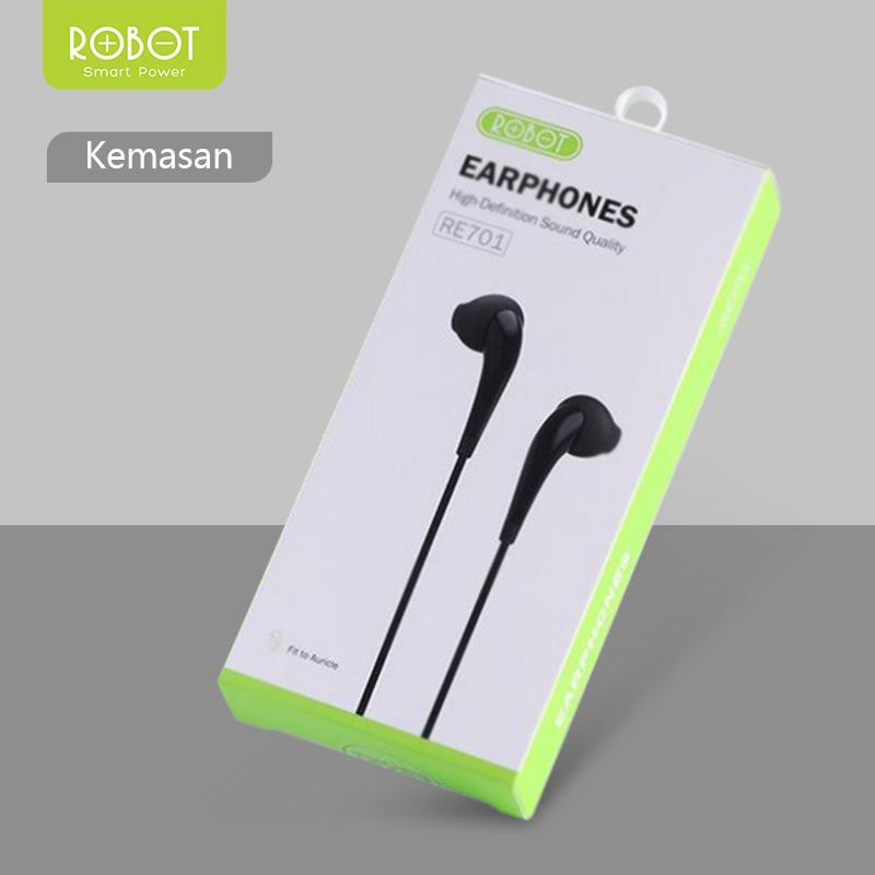 B*   Robot RE701 Soft In-ear 3.5mm Wired Earphone with High Definition