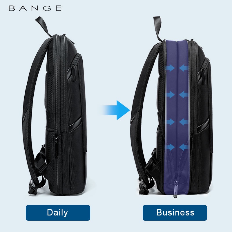 Tas Bange BG77115 Plus Bag Slim Backpack Pria Ransel Laptop 17&quot; Inch