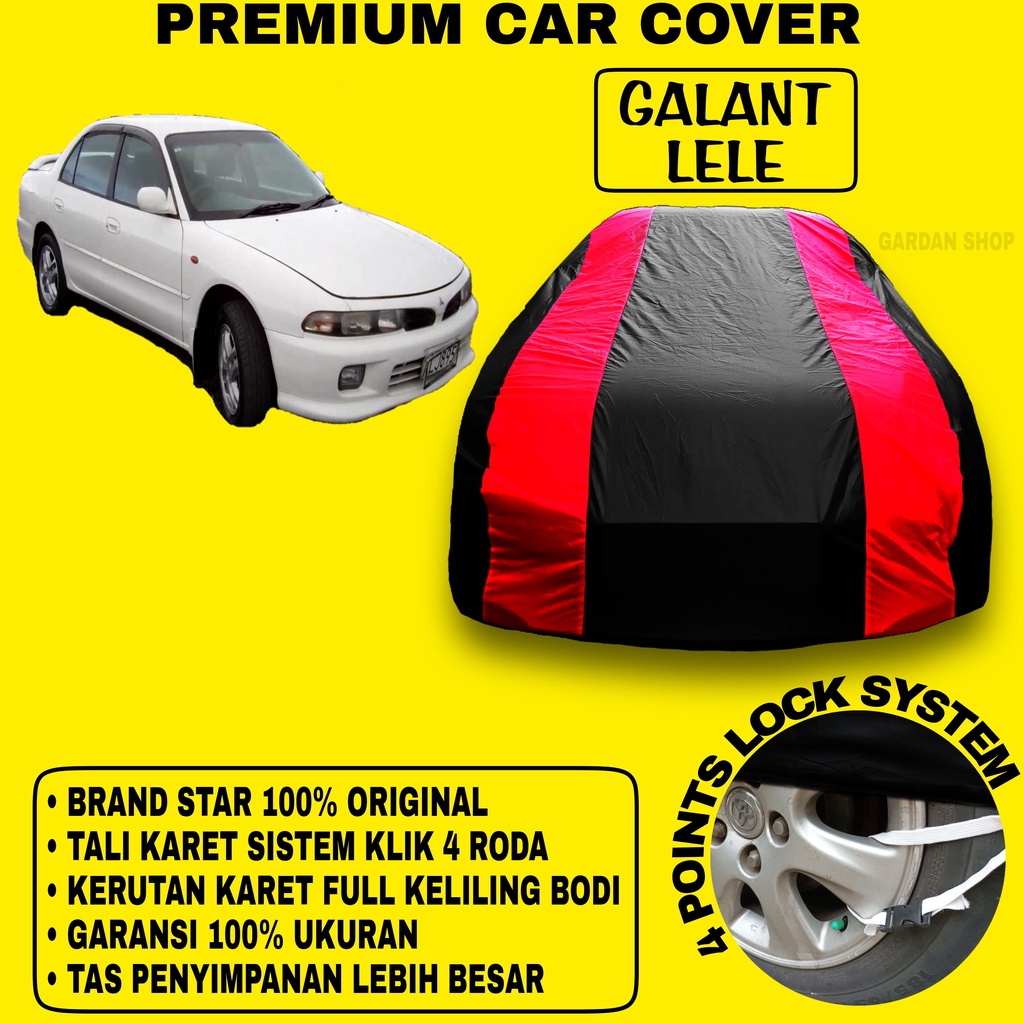 Body Cover GALANT LELE Sarung Strip MERAH Penutup Pelindung Bodi Mobil Mitsubishi Galant Lele PREMIUM