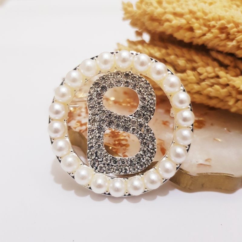 Brooch Buttonscarves KW / Bross Buttonscarves KW / Bross Button KW-012 Silver