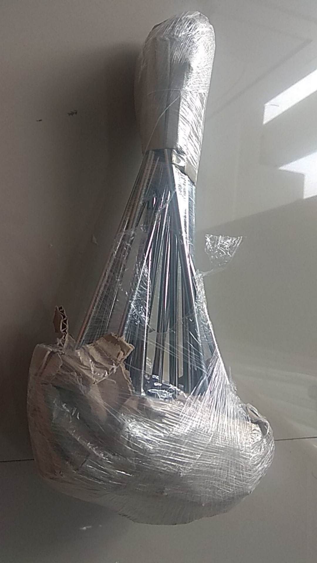 Single Hook Besi Chrome Pipa Kotak 20cm Gantungan Display