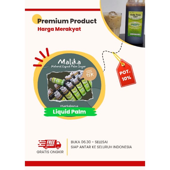 

GULA AREN CAIR MALIKA 1 LITER