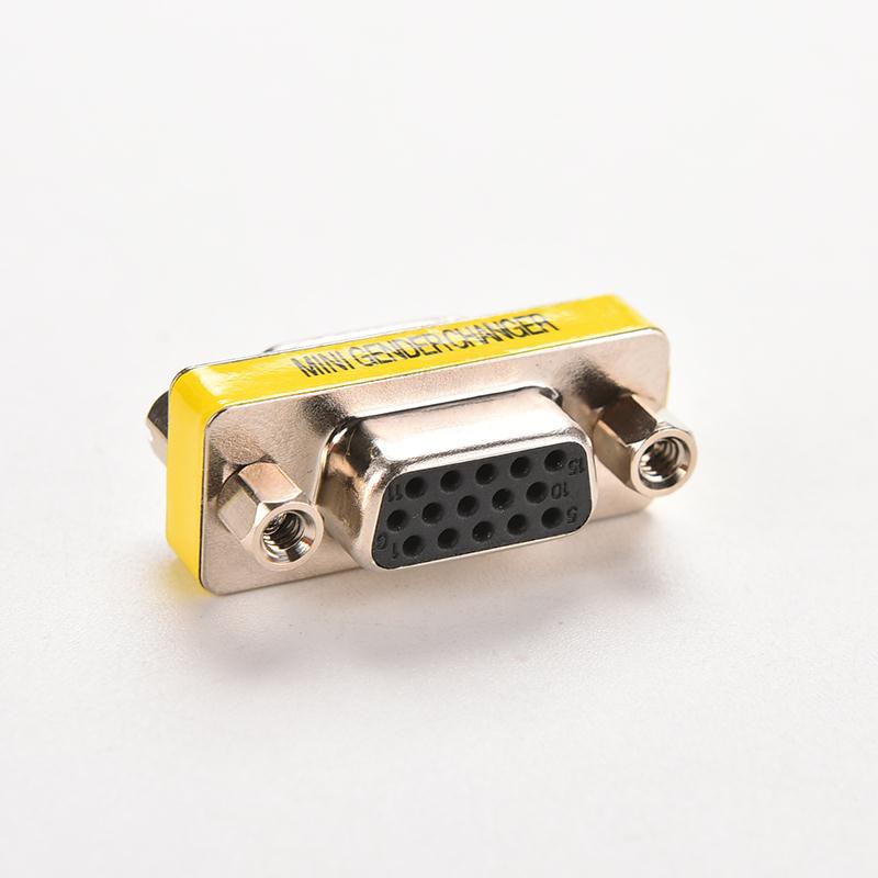 Gender DB15 VGA 15 Pin Female-Female