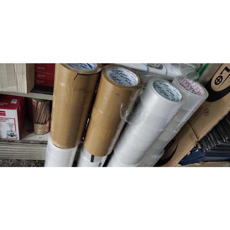 

PROMO MURAH 1 SLOP ISI 6 ROLL Lakban 2" 90 Yard Bening