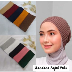 CIPUT RAJUT INNER BANDANA POLOS PREMIUM BISA COD CIPUT HIJAB