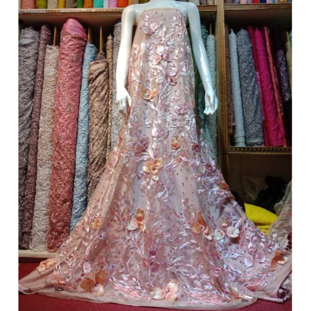 Bahan Kain Tile Korea 3 Warna 3D