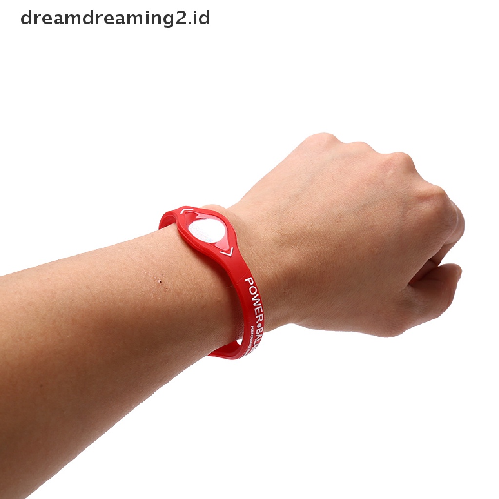 (LIKE) Power Balance Gelang Kesehatan Energi Ion Bahan Silikon Untuk Olahraga / Hadiah