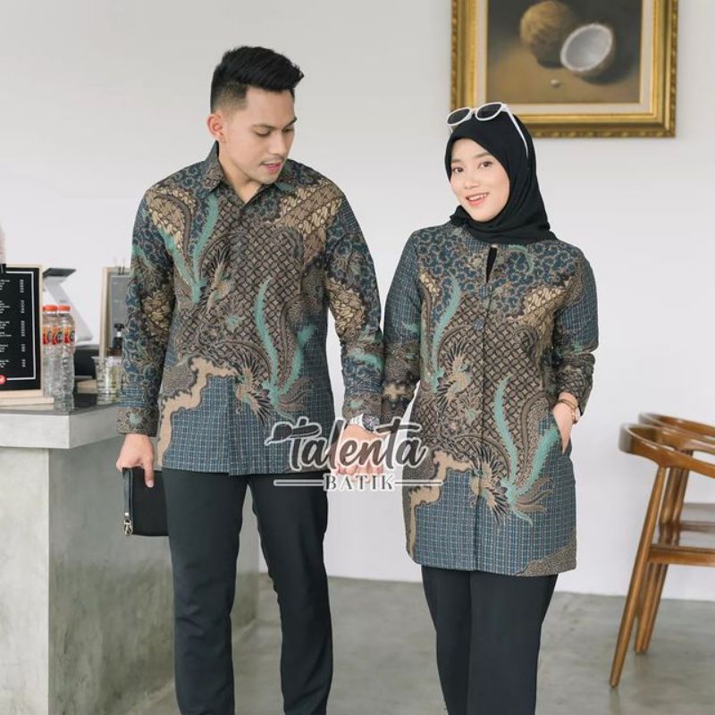 Baju Batik / Batik pasangan / Batik Couple / Batik Sarimbit / Dres G08