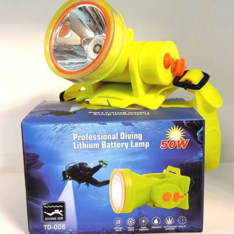 Senter kepala diving Headlamp selam LED TD006 SENTER KEPALA LED