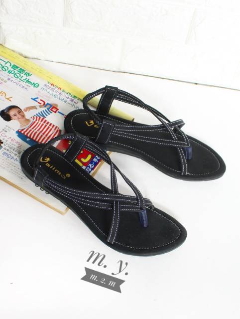 Mym2m Agista Sandal Wanita Sandal Tali Wanita Sandal Flat
