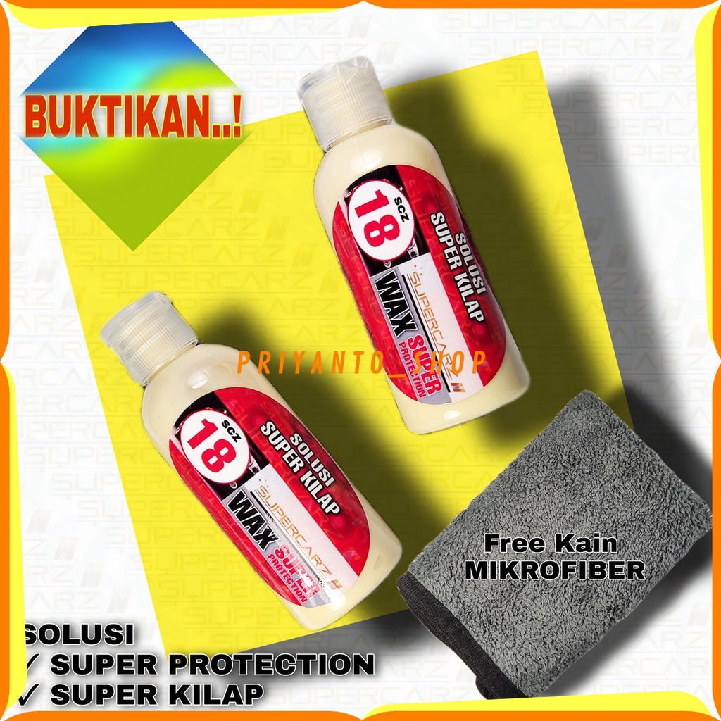 PROMO TERMURAH WAX POLISH SUPERCARZ PROTECTION PENGKILAP MOBIL WAX MOBIL SUPER