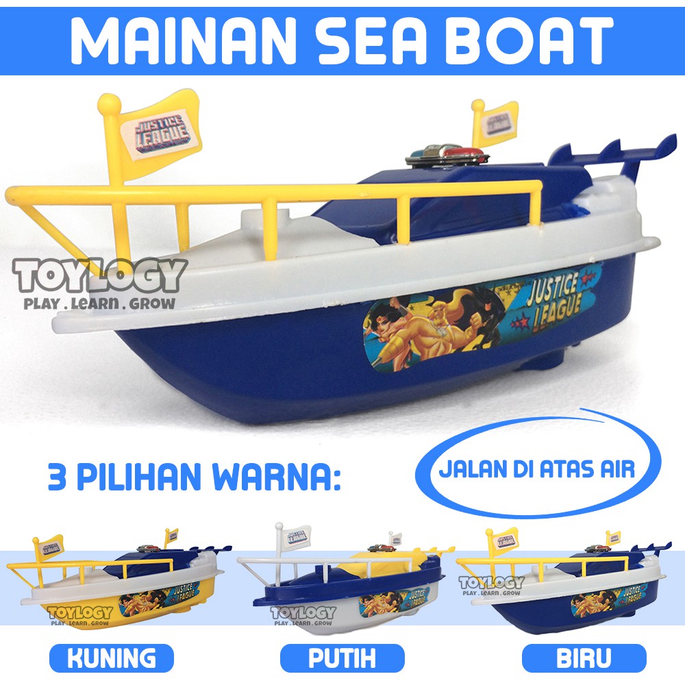  Mainan  Anak  Sea Speed Boat Perahu Kapal Laut Air Justice 