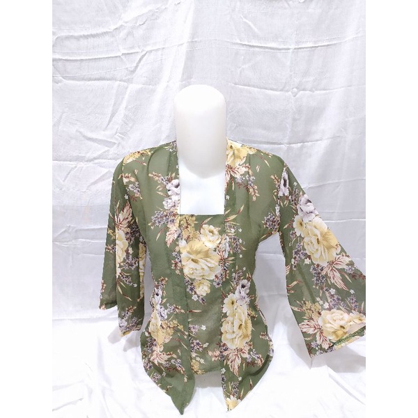 kebaya sifon motif bunga kebaya sifon murah kebaya sifon jumbo pakaian adat bali murah terbaru