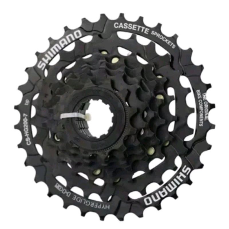 Sprocket Shimano HG200 7 Speed 12 - 32 T Model Cassete Slop Cassette Gear . Tourney 7sp 12t-32t ori