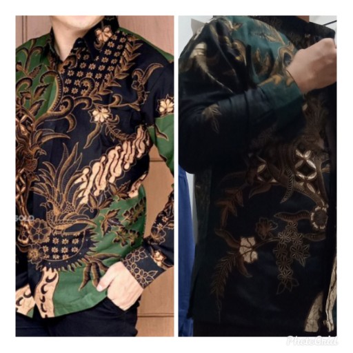 Proboseto Hijau Kemeja Batik Pria Full Furing Bahan Katun Primisima