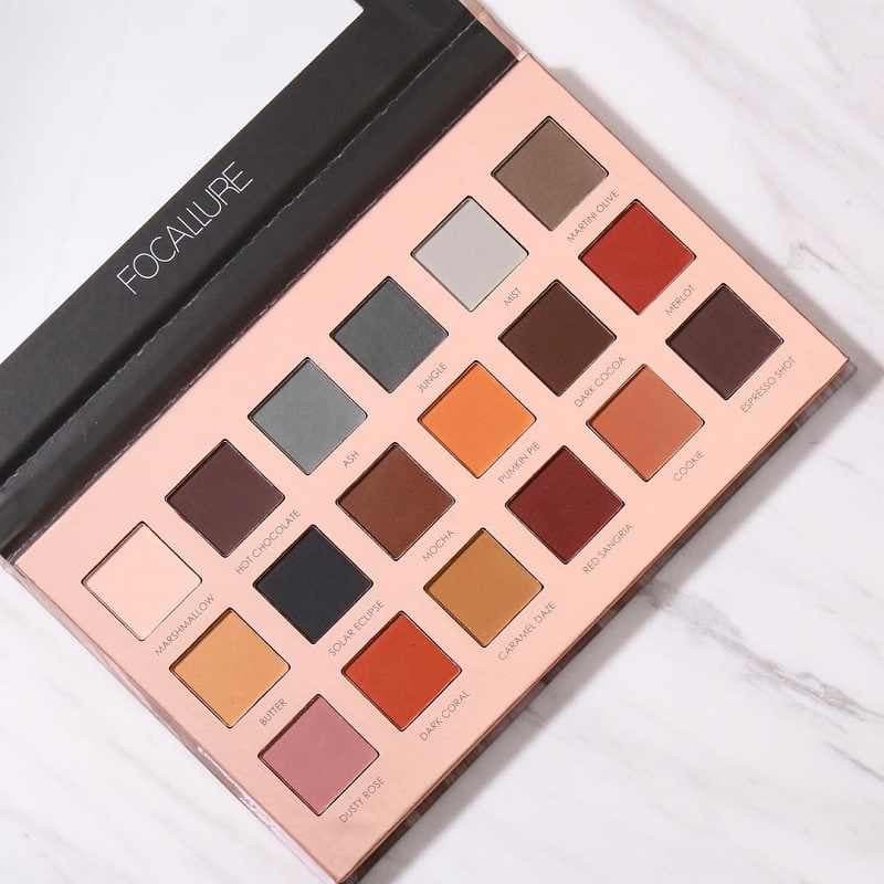 (READY &amp; ORI) New Focallure Impressionism 18 Colors Eyeshadow Pallete With Mirror FA40-5 FA 40