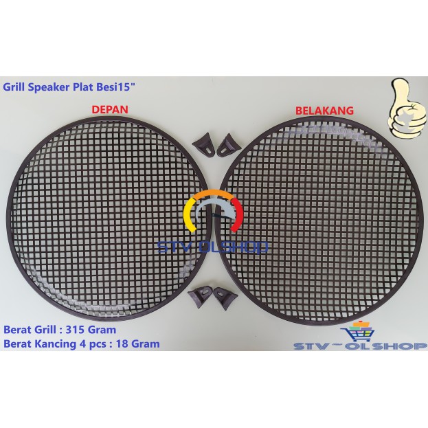 Grill Speaker 15&quot; Besi / Ram Speaker Besi 15 Inch