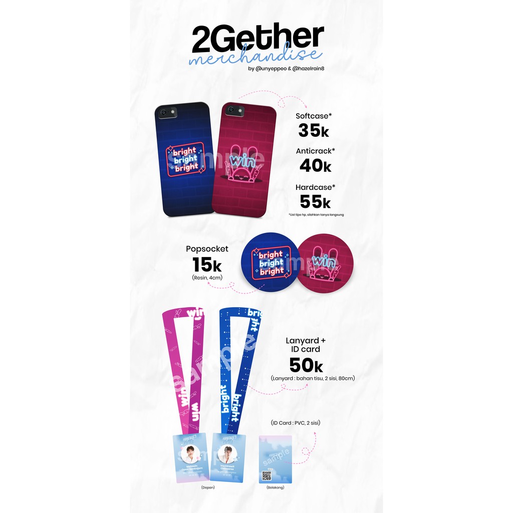 2GETHER BRIGHTWIN BRIGHT WIN SARAWAT TINE PHONE CASE