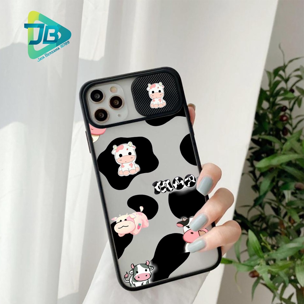 SOFTCASE SLIDE KAMERA COW OPPO VIVO SAMSUNG XIAOMI REALME IPHONE ALL TYPE JB4975