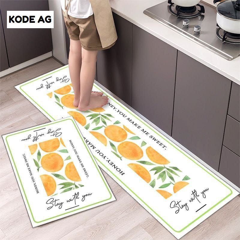 keset 2in1 Import Anti Slip keset Dapur dan kamar murah Higt Quality S2