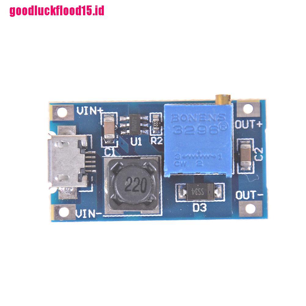 {LUCKID}DC-DC USB 2~24V to 5~28V 2A Boost Step Up Adjustable Regulator Power Module