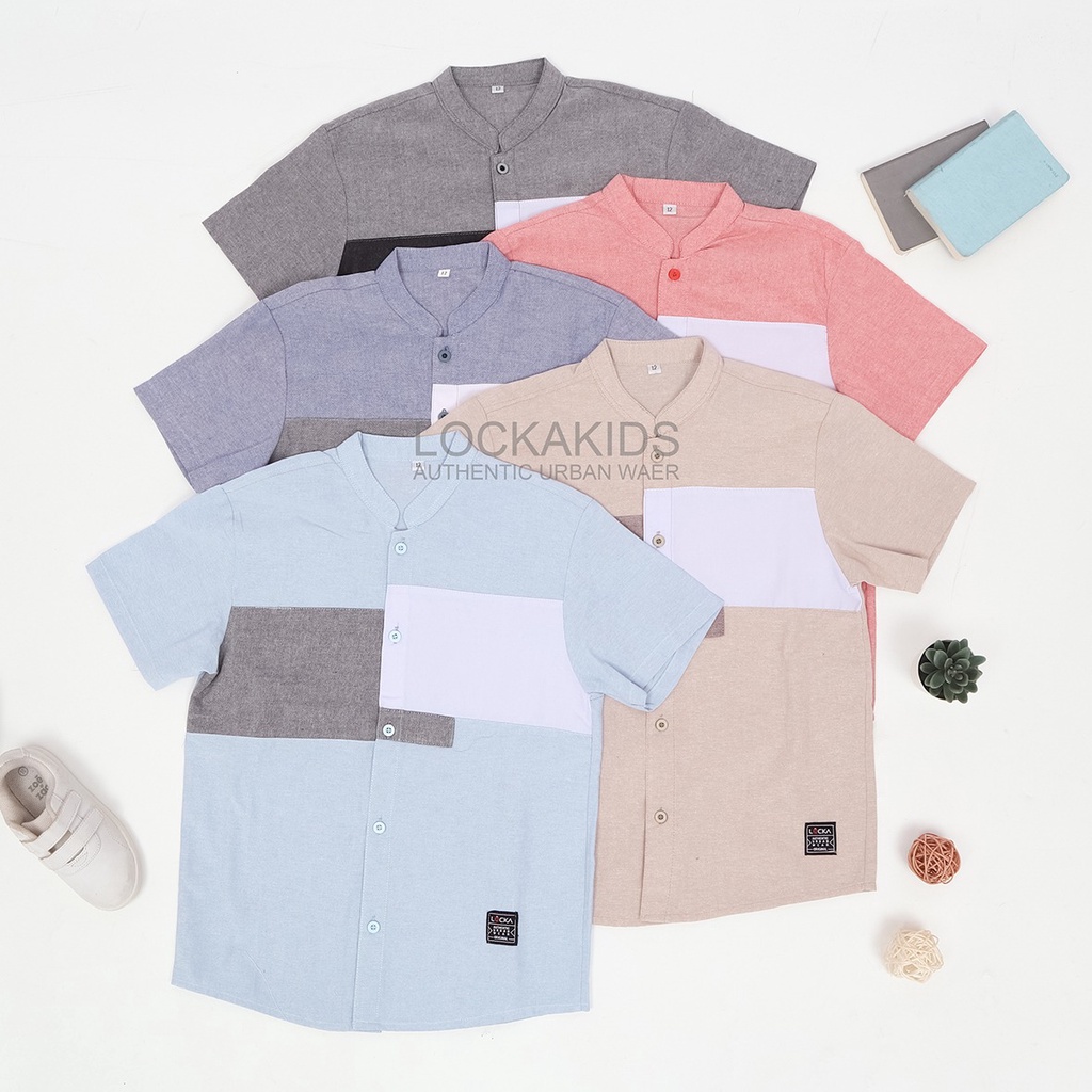 kemeja Koko Oxford anak 2-12 tahun/koko anak/kemko