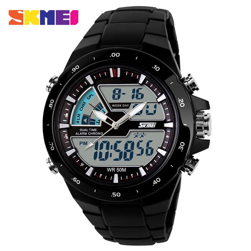 SKMEI 1016 Jam Tangan Pria Digital Analog Anti Air WK-SBY