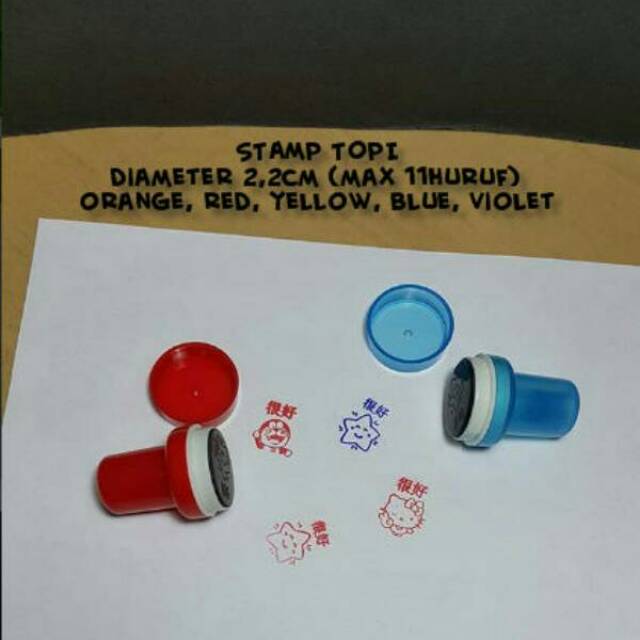 

stamp anak, stamp topi, stamp telur, flash stamp, tandatangan