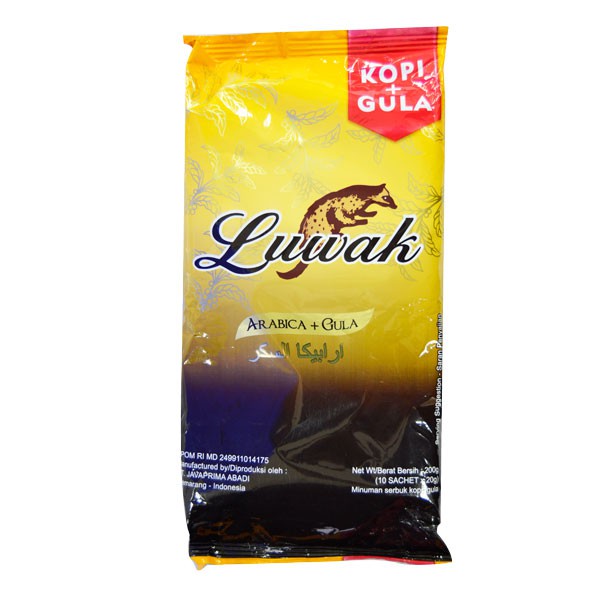 

Luwak Kopi Gula Tebu Bag 10'Sx25G