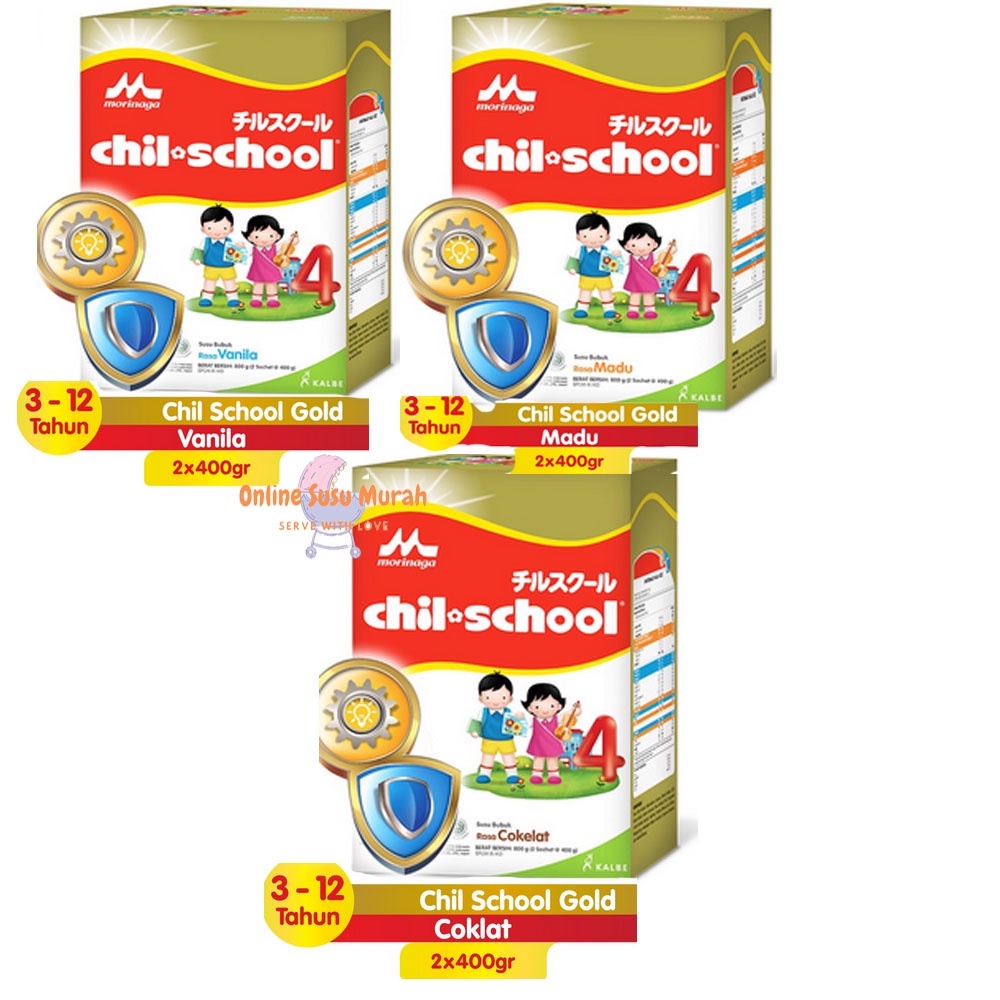 CHILSCHOOL GOLD VANILA COKLAT MADU 800 GR CHIL SCHOOL REGULER 800GR