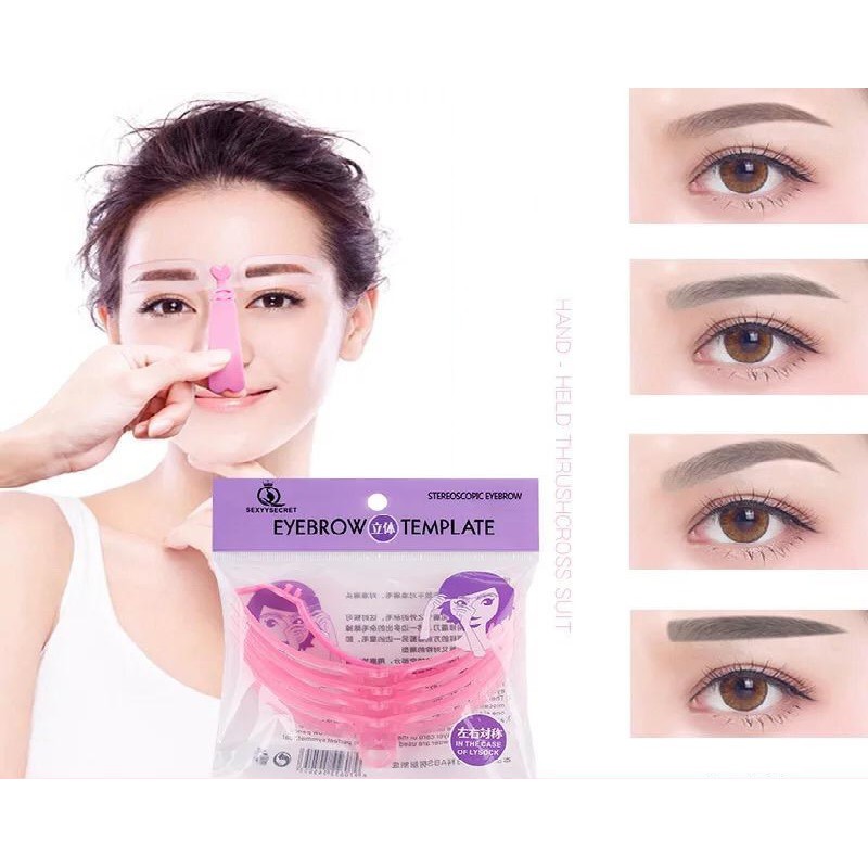 FAA22000-04 SET 4 DRAW EYEBROW TEMPLATE / GAMBAR CETAK ALIS MATA